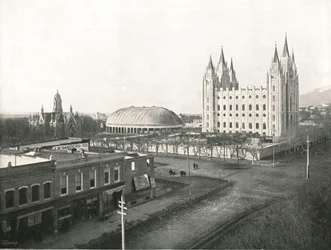 Sala Zgromadzeń, Świątynia Tabernakulum i Mormonów, Salt Lake City, USA, 1895 r.