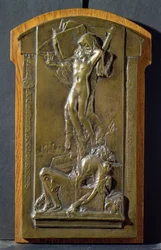 Śmierć i Dziewica, c.1911-12 (brąz)