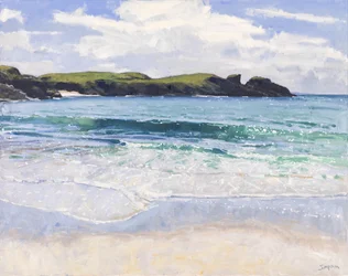 Clachtoll Sea, 2017 (olej na płótnie)