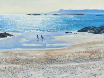 Crossing the Beach, 2014 (olej na płótnie)