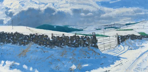 Snowscape, początek marca, 2014 (olej na płótnie)