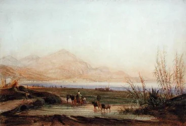 Baie des Anges, Nicea (akwarela na papierze)