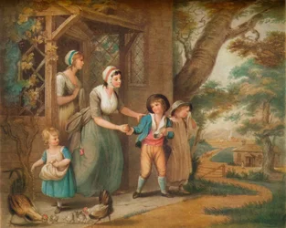 Idąc do szkoły, ok. XIX w.