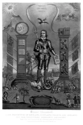 Oliver Cromwell, angielski żołnierz i mąż stanu, 1816.