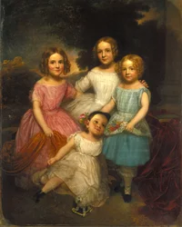 Adrian Baucker Holmes Dzieci, ok. 1850
