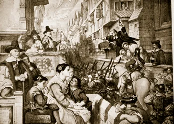 Wstęgi opuszczają Londyn, ilustracja z „Hutchinson