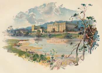 Chatsworth z Derwent, c1890