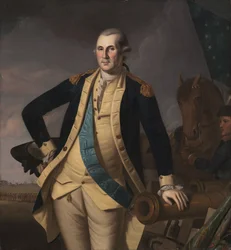 George Washington w bitwie pod Princeton, c. 1779.