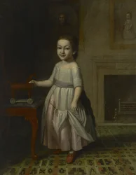 Portret chłopca z koniem-zabawką, 1768