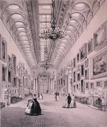 Galeria Obrazów, Pałac Buckingham, ryty przez C. Grafa, ok. 1880 (lito)