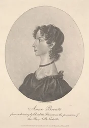 Anne Brontë , grawerowane przez Walkera & Boutall, c.1836-49 (grawerowanie)