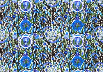Ashmolean Museum Pattern Design #2, 2020 (pędzel i długopisy)