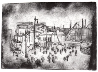 Belfast Docks, 2015 (trawienie suche i cyfrowe)