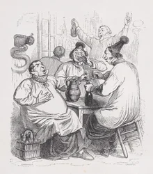 Śpiewacy parafialni z Dzieł wszystkich Bérangera, 1836.