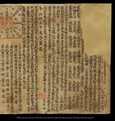 Almanach, Dunhuang Mogao (atrament na papierze)