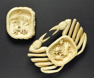 Pudełko w kształcie kraba, okres Qianlong, 1736-95