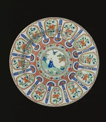 Ładowarka przedstawiająca nieśmiertelnego poetę Tang Li Bai, okres Kangxi, ok. 1690 (porcelana)