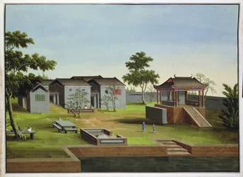 Scena ogrodowa, ok. 1820-40 (wc na papierze)