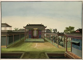 Scena ogrodowa, ok. 1820-40 (wc na papierze)