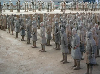 Muzeum Xian, wojownicy z terakoty z grobowca cesarza Shi Huangdi