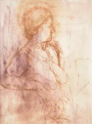 Life painting study, Tanya (olej na płótnie lnianym)