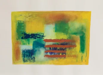 Żółty ogród II, 2003 (gwasz na papierze akwarelowym)