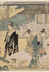 Matsukaze Chapter of the Tale of Genji (z serii The Tale of Genji in Elegant Modern Dress)