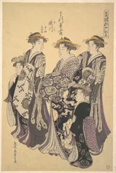 Oiran Segawa z Matsubaya (Dom Sosny)