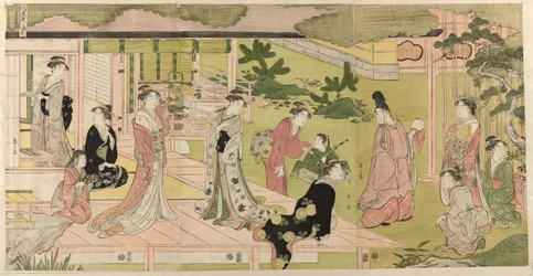 Wakana, część 1 (Wakana, jo), z serii „Modna parodia opowieści o Genji (Furyu yatsushi Genji)”