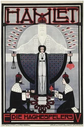 Hamlet par Lebeau, Chris (1878-1945). Litografia kolorowa, rozmiar: 121x79,3