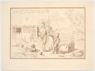 Ilustracja do bajki „Człowiek z gór i burza”