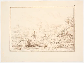 Ilustracja do bajki „Człowiek z gór i burza”