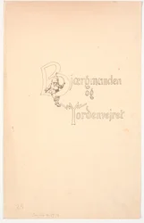 Okładka do bajki „Człowiek z gór i burza”