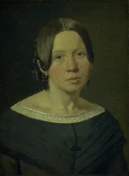 Portret szwagierki artysty Johanne Elisabeth Købke, z domu Sundbye