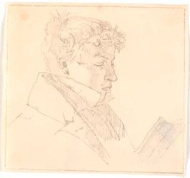 Czytelniczy młody człowiek, najstarszy brat artysty, pastor Carl Adolf Købke (1804-1840) ?