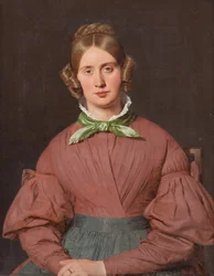 Portret Susanne Cecilie Købke, z domu Købke, żony artysty