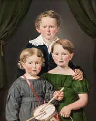 Hans i Bolette Puggaards troje dzieci