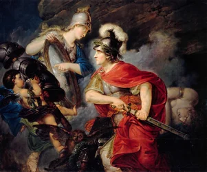 Alegoria Fryderyka Wielkiego jako Perseusza Początek wojny siedmioletniej, 1789