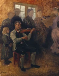Skrzypek Numedal (studium) (olej na płótnie)