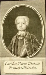 Portret księcia Karola Piotra Ulricha z Holstein-Gottorp 1728-1762, 1734.