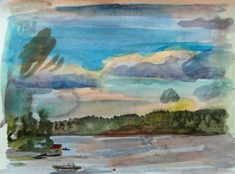 Archipelag 4, 2010 (akwarela)