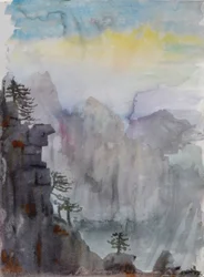 Wanderings Over Heaven - PaiyunTing, 2015 (akwarela na papierze)