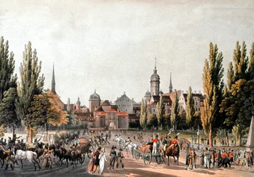Targi w Lipsku, ok. 1810-20 (rycina)