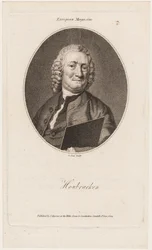 Houbraken, z "European Magazine", 1804 r.