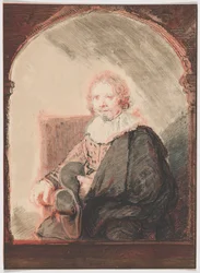 Portret mężczyzny w fotelu, z kolekcji d