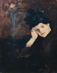 Albertine w czarnym kapeluszu