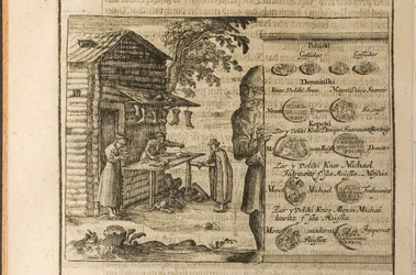 Pieniądze i handel w Moskwie Ilustracja z podróży do Wielkiego Księcia Moskwy i Króla Moskwy