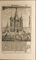 Moskiewska ilustracja z podróży do wielkiego księcia moskiewskiego i króla perskiego autorstwa Adama Olea