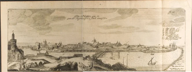 Narva Ilustracja z Podróży do Wielkiego Księcia Moskwy i Króla Persji Adama Olear