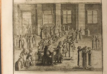 Ilustracja ślubna z podróży do wielkiego księcia moskiewskiego i króla perskiego autorstwa Adama